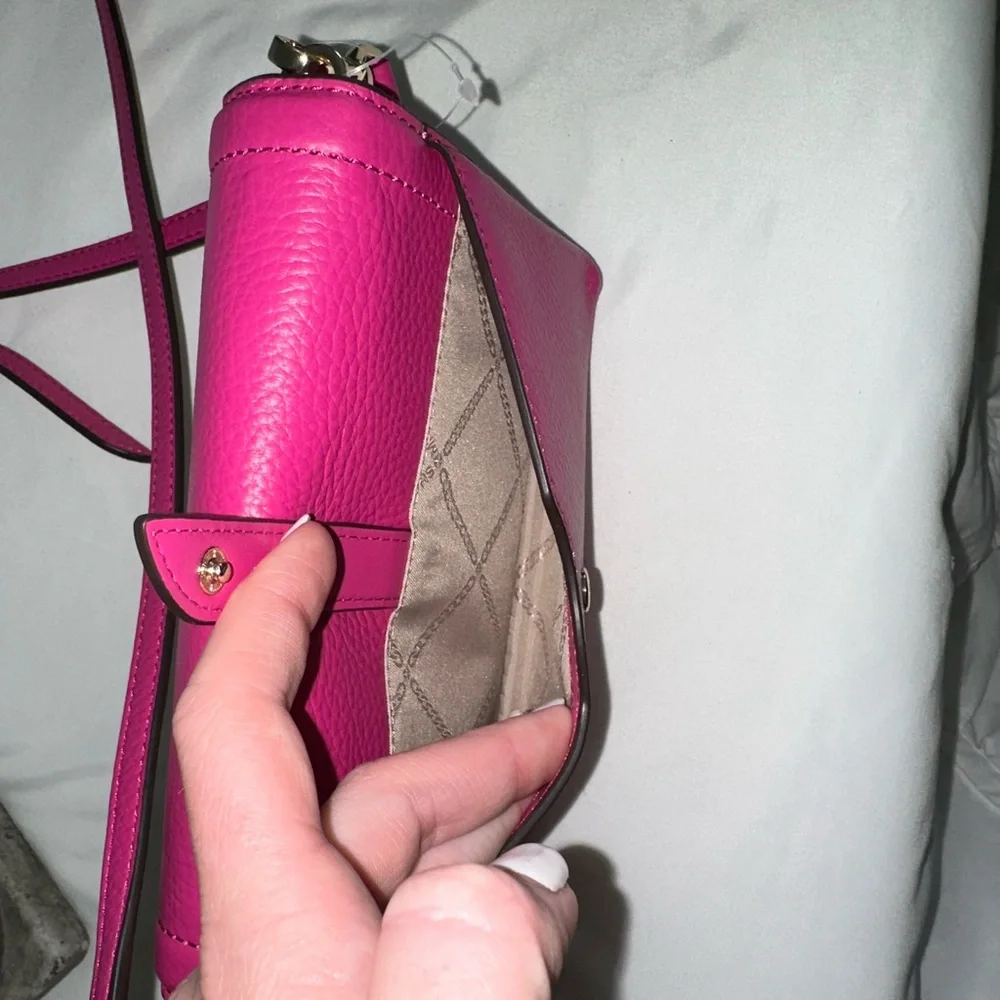 Michael Kors Leather Phone CrossBody - Picture 8 of 13